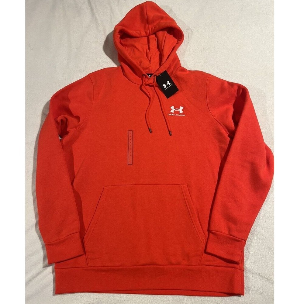NWT Under Armour Men's Fleece Hoodie Sweatshirt Pockets Size Small QQ19